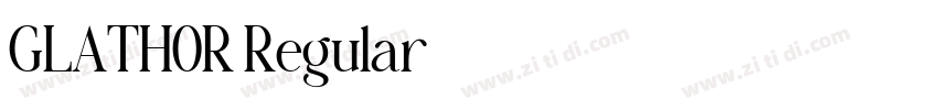 GLATHOR Regular字体转换